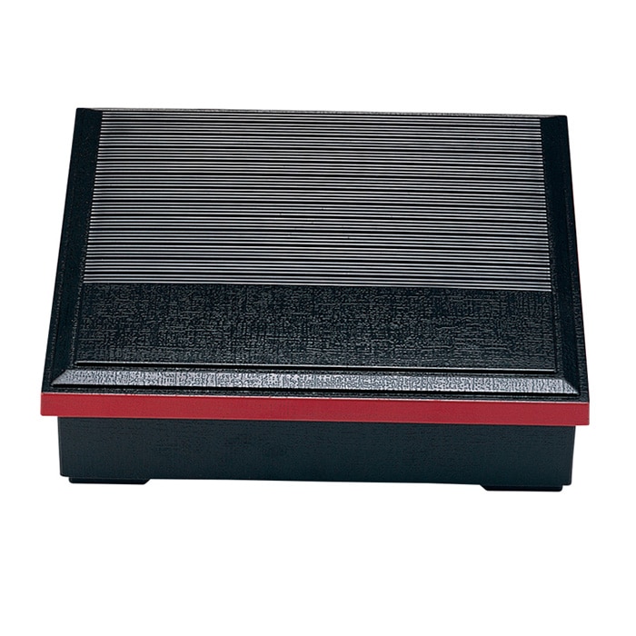 福井クラフト 8.5寸布目千筋松花堂　蓋親 黒渕朱内黒 70003520 1個（ご注文単位1個）【直送品】