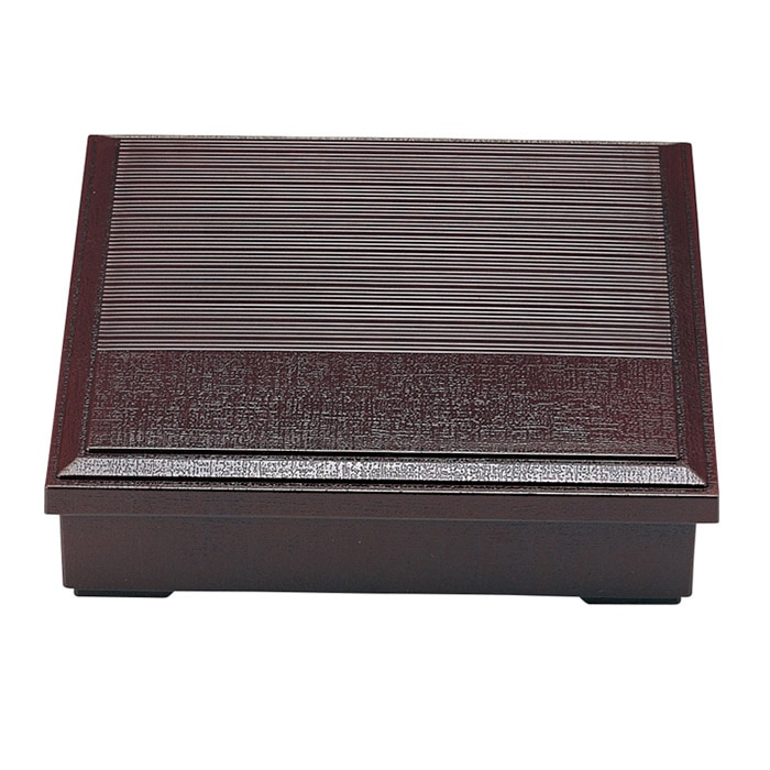 福井クラフト 8.5寸布目千筋松花堂　蓋親 新溜内黒 70003530 1個（ご注文単位1個）【直送品】