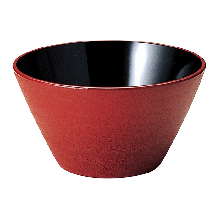 福井クラフト クイーン鉢 朱乾漆　内黒 70010340 1個（ご注文単位1個）【直送品】
