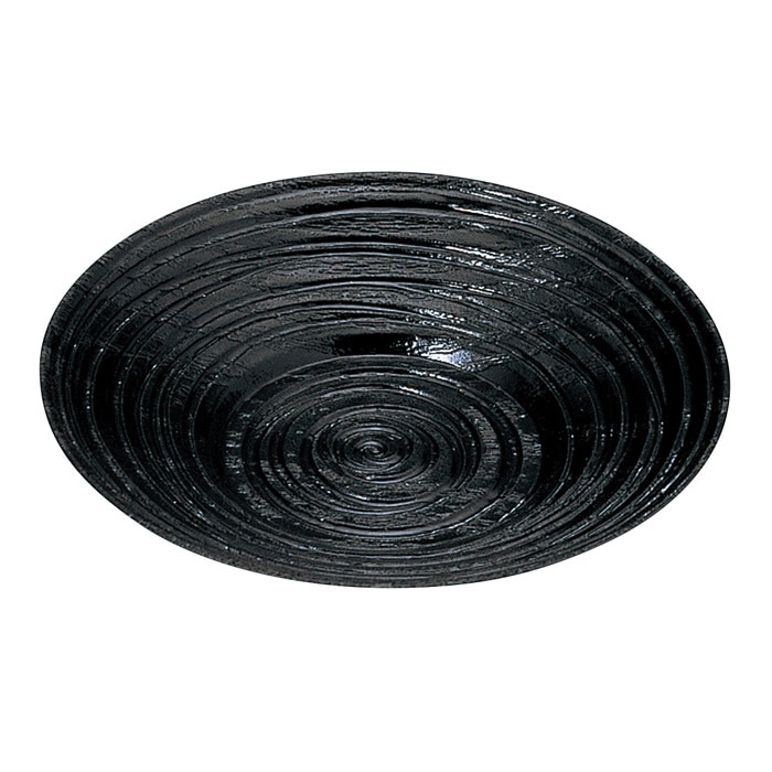 福井クラフト 3.6寸宴乱筋茶托 黒 75000170 1個（ご注文単位1個）【直送品】
