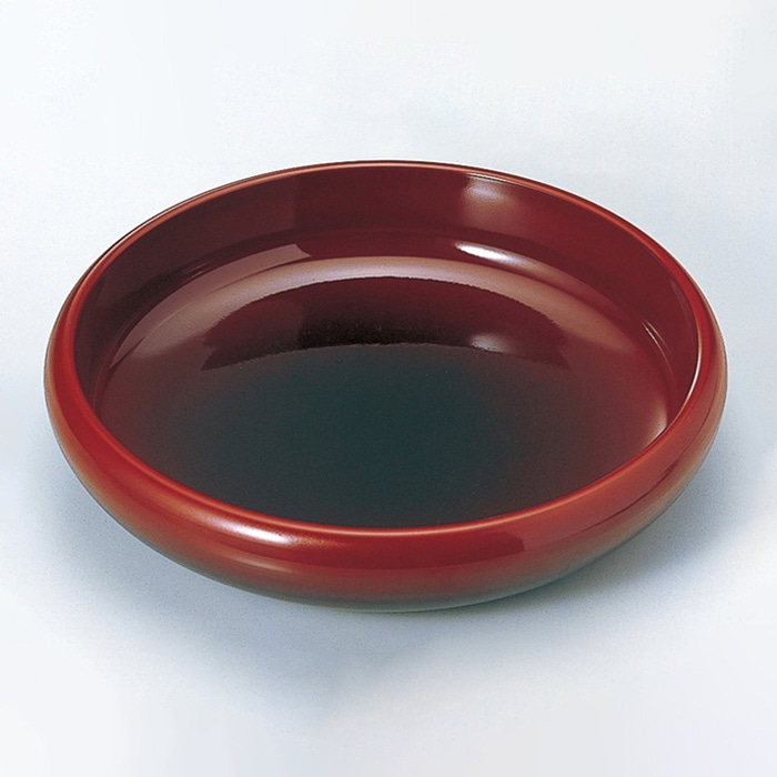 福井クラフト 7.5寸大和菓子鉢 朱ぼかし 75000930 1個（ご注文単位1個）【直送品】