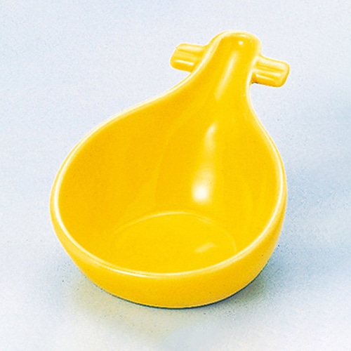 福井クラフト 陶器珍味　琵琶 黄釉 80500210 1個（ご注文単位1個）【直送品】