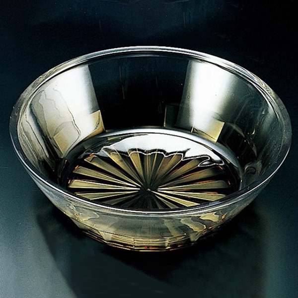 福井クラフト 7寸菊カット冷麺鉢 グリーン 85020310 1個（ご注文単位1個）【直送品】