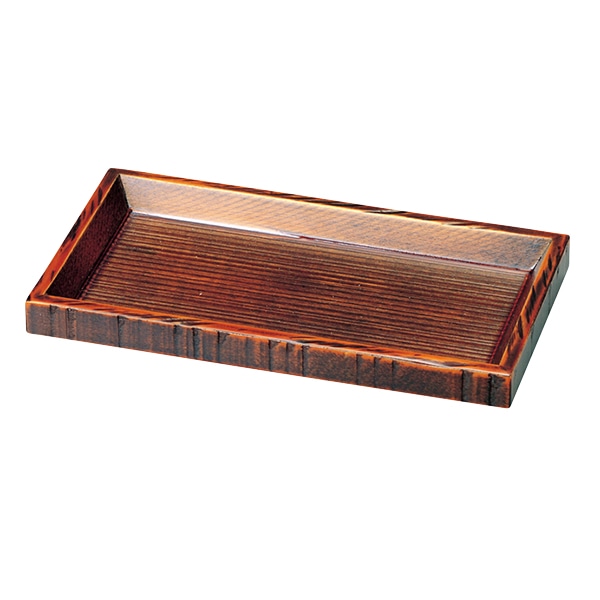 福井クラフト 木製15cm荒彫長角カスター 栃塗 85914380 1個(ご注文単位1個)【直送品】