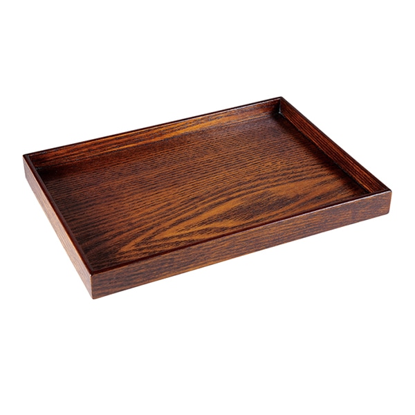 福井クラフト 木製24cm宴カスター盆 ふき漆 85920330 1個(ご注文単位1個)【直送品】