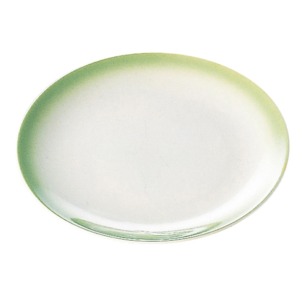 福井クラフト 5.5京篭用丸陶皿 グリーン吹 97010010 1個（ご注文単位1個）【直送品】