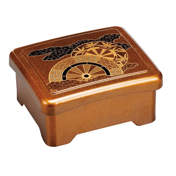 福井クラフト 新光月丼重 内隅丸 蓋親セット 御所車内朱 51019790 1個(ご注文単位1個)【直送品】