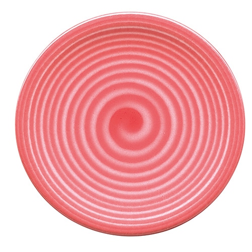 福井クラフト 耐熱φ150寿司皿 ピンク鳴門 12045010 1個（ご注文単位1個）【直送品】