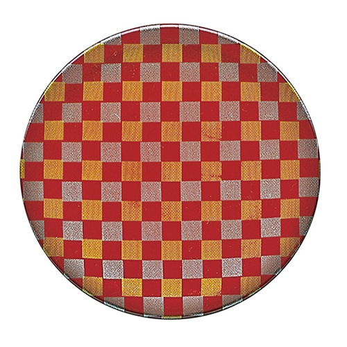 福井クラフト 耐熱φ150寿司皿 朱金銀市松粉蒔 12045490 1個（ご注文単位1個）【直送品】