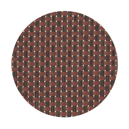 福井クラフト PVCストロング丸コースタ- ブロンズ格子　5枚入 50310640 1個（ご注文単位1個）【直送品】