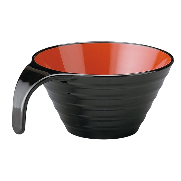 福井クラフト 耐熱トッティー　リップル椀 黒　内朱 17000520 1個（ご注文単位1個）【直送品】