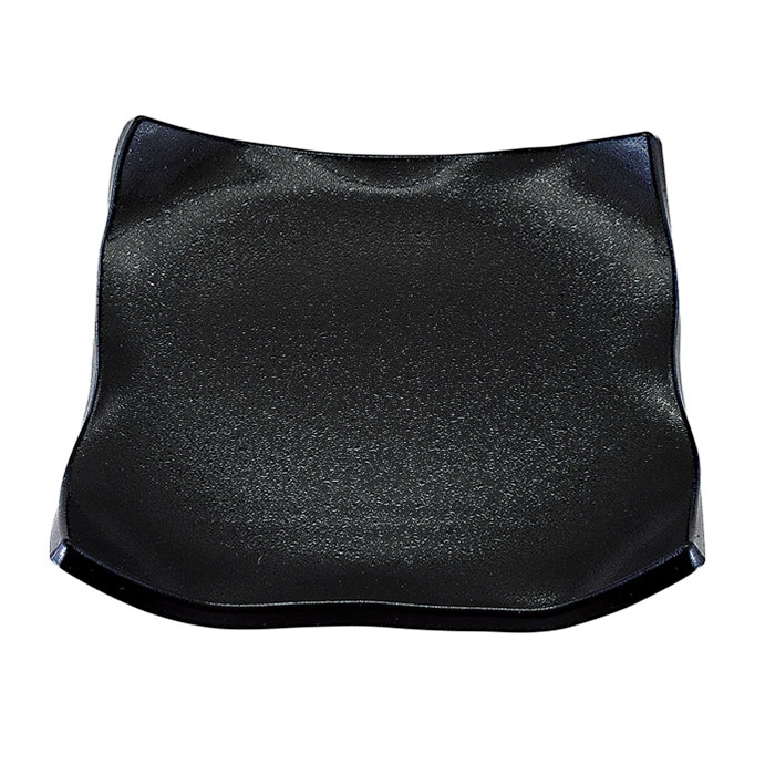 福井クラフト 7.5寸四方隅上り盛皿 黒タタキ 55011670 1個（ご注文単位1個）【直送品】