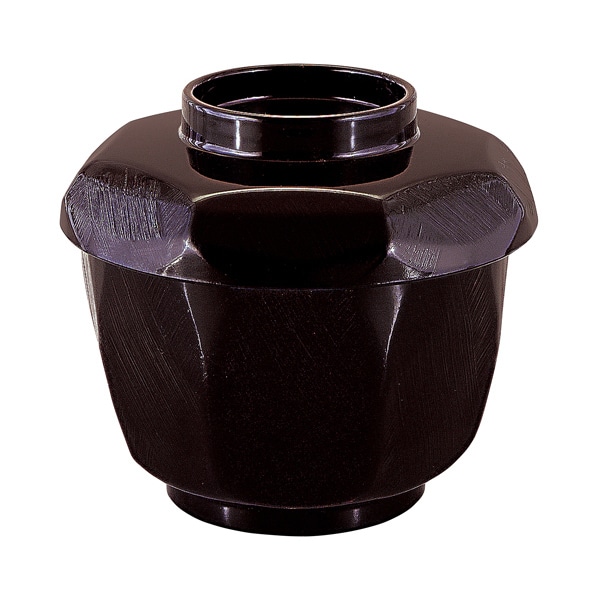 福井クラフト 耐熱飯器　荒彫亀甲飯器　蓋親セット 新溜　内黒 33102320 1個（ご注文単位1個）【直送品】