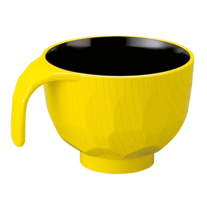 福井クラフト 耐熱トッティー椀　亀甲椀 黄　内黒 90032244 1個（ご注文単位1個）【直送品】