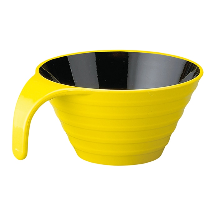 福井クラフト 耐熱トッティー　リップル椀 黄　内黒 90032249 1個（ご注文単位1個）【直送品】