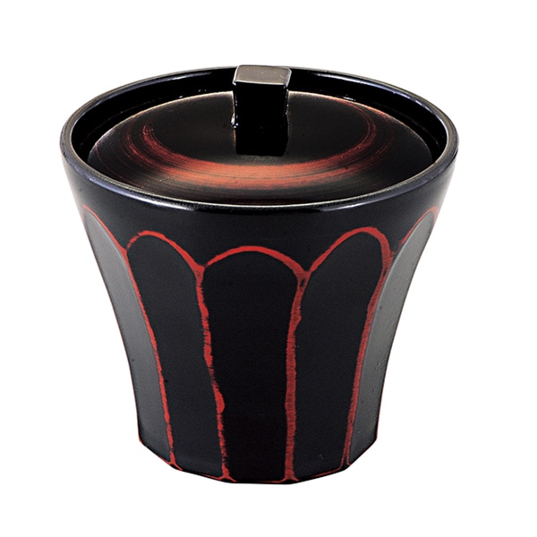 福井クラフト 耐熱小吸椀　荒彫小町カップ　2.8寸　蓋親セット 曙　内黒 31005390 1個（ご注文単位1個）【直送品】