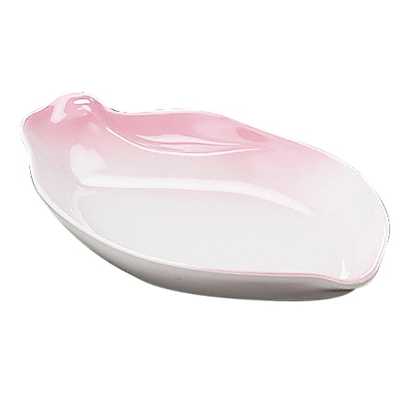 福井クラフト リーフ珍味皿 ピンクぼかし 55012210 1個（ご注文単位1個）【直送品】