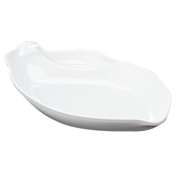 福井クラフト リーフ珍味皿 白 55012230 1個（ご注文単位1個）【直送品】