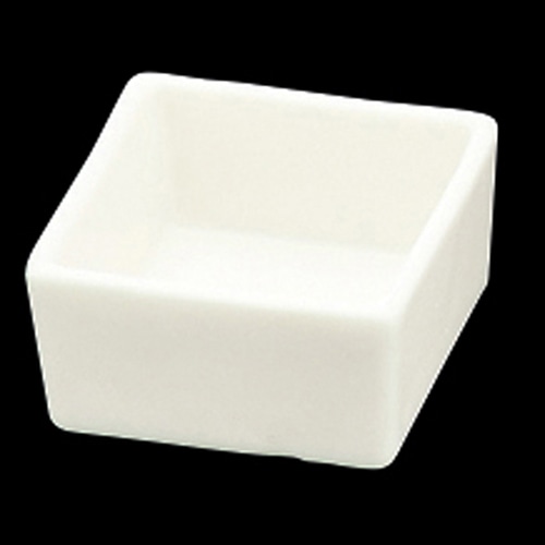 福井クラフト 陶器珍味　5cm角 白マット 93017810 1個（ご注文単位1個）【直送品】