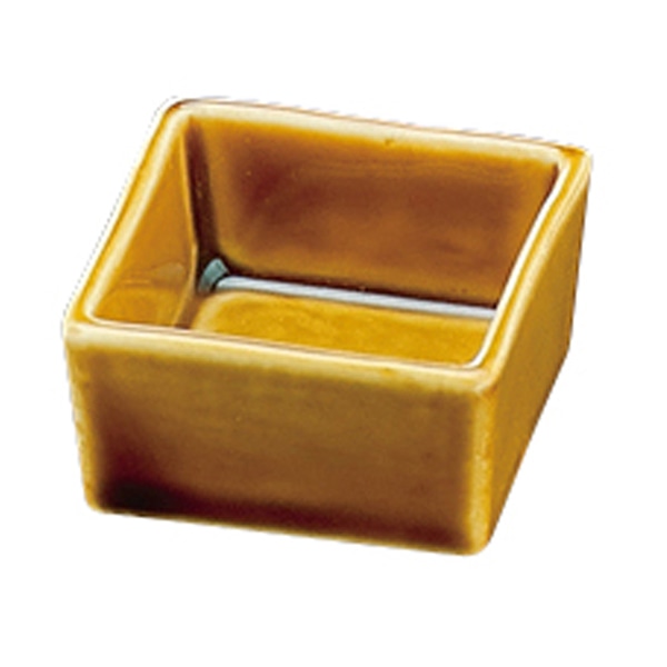 福井クラフト 陶器珍味　5cm角 飴色 93017830 1個（ご注文単位1個）【直送品】