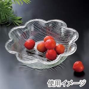 福井クラフト アクリル盛鉢　さざ波　花型盛鉢 35cm 51354360 1個（ご注文単位1個）【直送品】