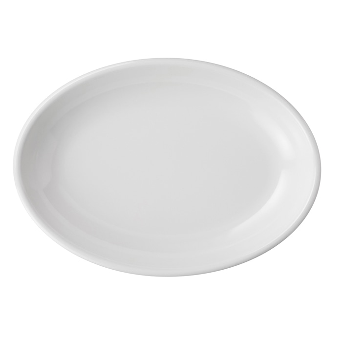 福井クラフト メラミン鉢　50.5cm　玉渕小判深鉢 ホワイト 51354040 1個（ご注文単位1個）【直送品】