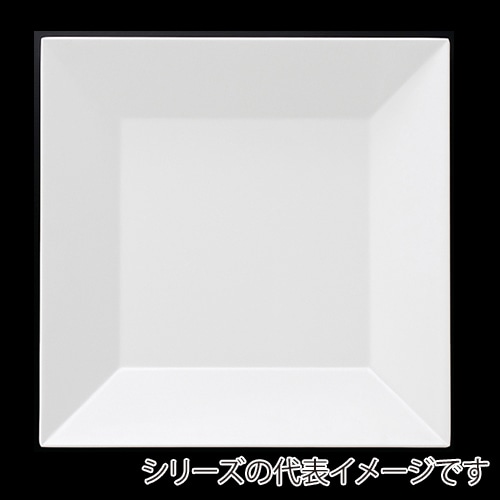 福井クラフト メラミン皿　35.5cm　スクエアー盛皿 ホワイト 51353740 1個（ご注文単位1個）【直送品】