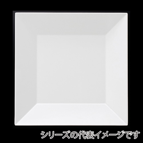 福井クラフト メラミン皿　40.5cm　スクエアー盛皿 ホワイト 51353750 1個（ご注文単位1個）【直送品】