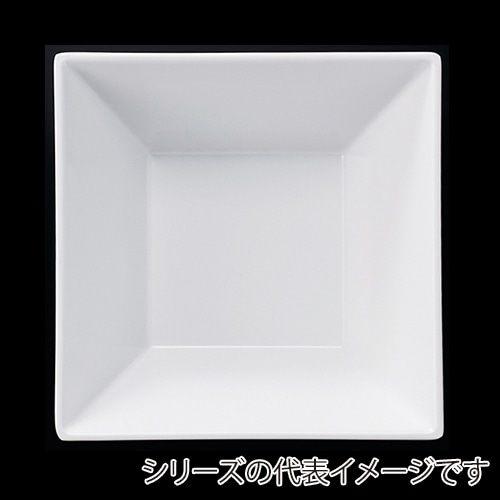 福井クラフト メラミン鉢 31.5cm スクエア盛鉢 ホワイト 51353830 1個(ご注文単位1個)【直送品】