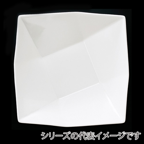 福井クラフト メラミン鉢 37cm 折紙盛鉢 ホワイト 51353870 1個(ご注文単位1個)【直送品】