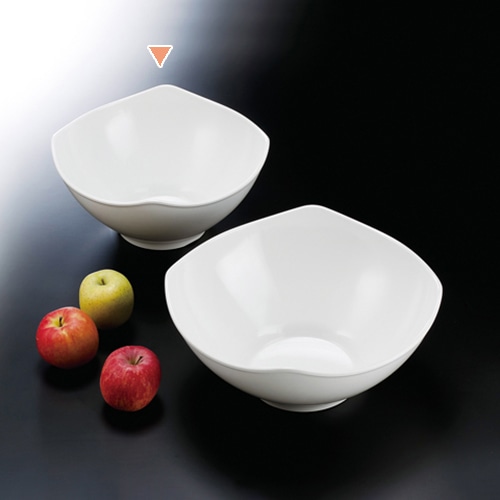 福井クラフト メラミン鉢 35cm 四方上り深鉢 ホワイト 51353710 1個(ご注文単位1個)【直送品】