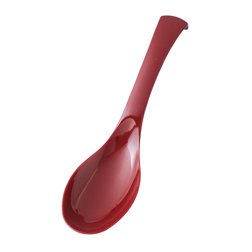 福井クラフト 平型レンゲ レッド 82158150 1個（ご注文単位1個）【直送品】