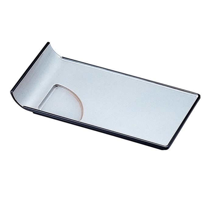 福井クラフト 耐熱ミニパーティ-取皿 シルバー　裏黒 51354830 1個（ご注文単位1個）【直送品】