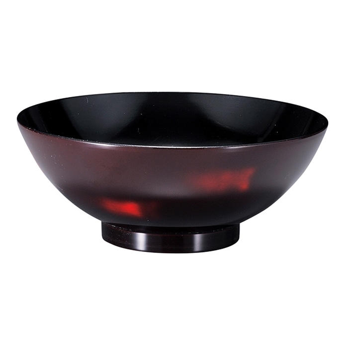 福井クラフト 飯椀　蓋なし　4.8寸　大　七草飯椀 曙　内黒 41000490 1個（ご注文単位1個）【直送品】