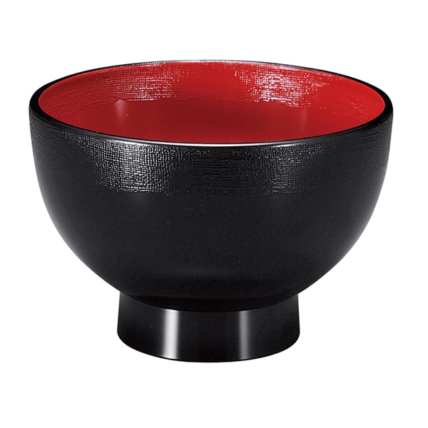 福井クラフト 小丼　布着せ高仙才丼 黒　内朱 41000600 1個（ご注文単位1個）【直送品】