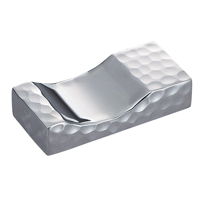 福井クラフト ステンレス箸置 バランス ディンプルシルバー 90022819 1個(ご注文単位1個)【直送品】