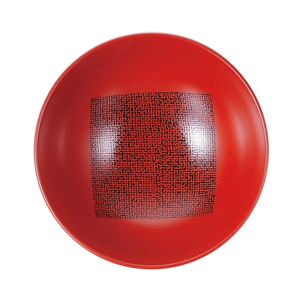 福井クラフト 飯椀　蓋なし　一口飯椀 外朱／内朱　布目黒 33024710 1個（ご注文単位1個）【直送品】