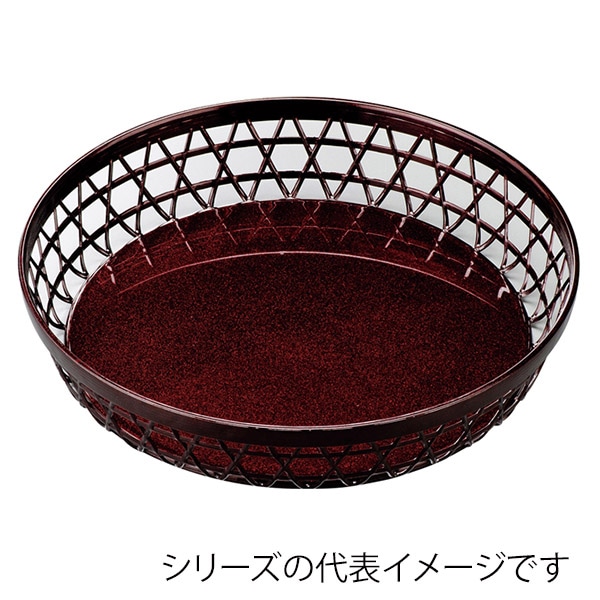 福井クラフト 盛込かご　尺0竹丸篭 溜パール 51147360 1個（ご注文単位1個）【直送品】