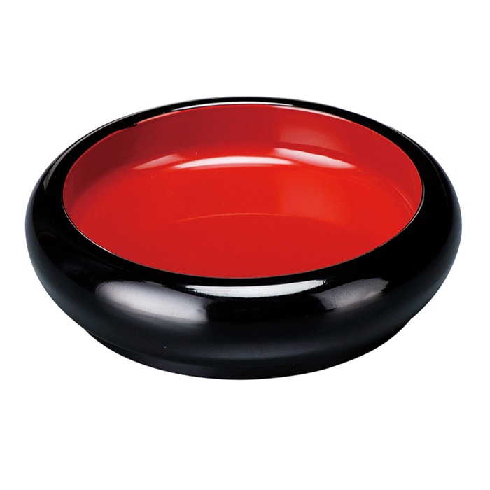 福井クラフト DXタイコ醤油皿 黒　内朱 13000241 1個（ご注文単位1個）【直送品】