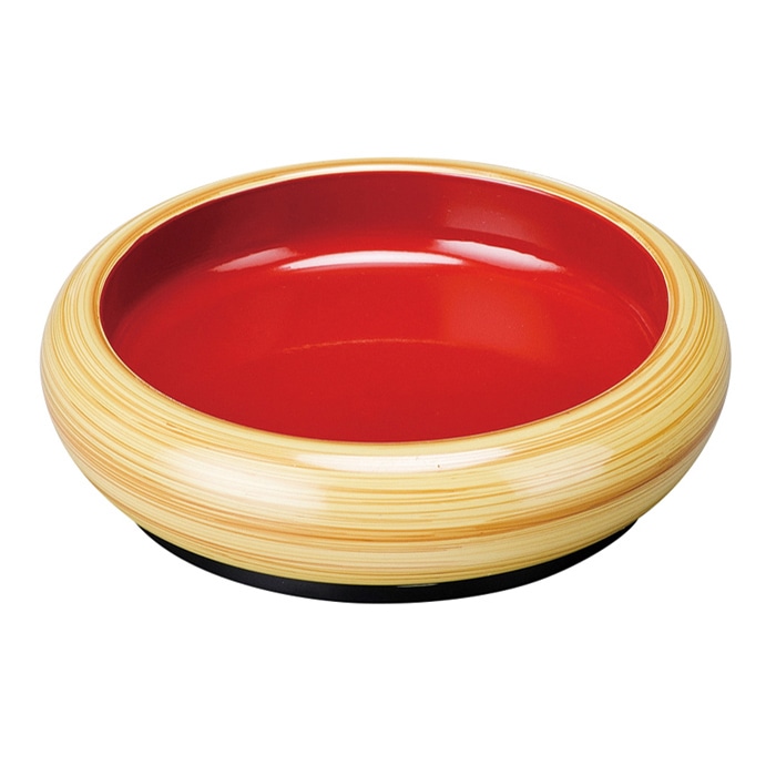 福井クラフト DXタイコ醤油皿 白木　内朱 13000244 1個（ご注文単位1個）【直送品】