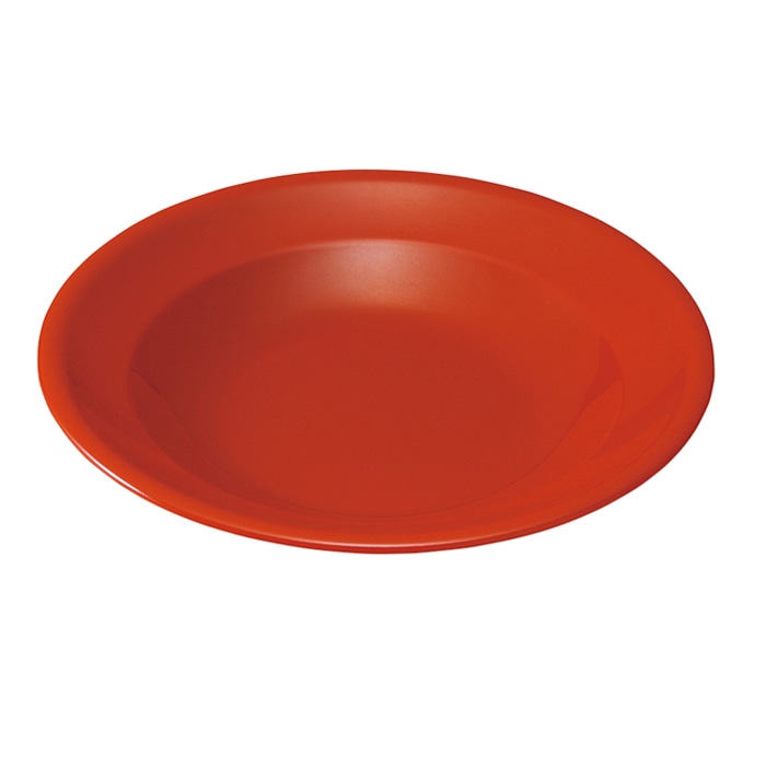 福井クラフト 耐熱受け皿　22.4cm 朱 88011663 1個（ご注文単位1個）【直送品】