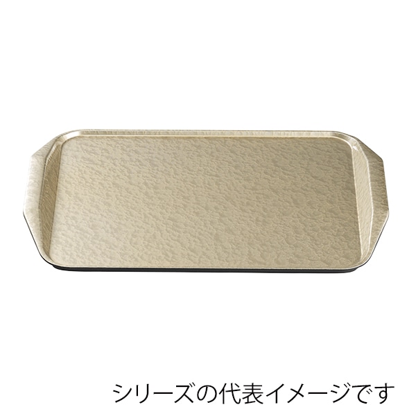 福井クラフト 長角トレー　耐熱　尺4　ステルストレー シャンパンゴ-ルドアクア 15003370 1枚（ご注文単位1枚）【直送品】