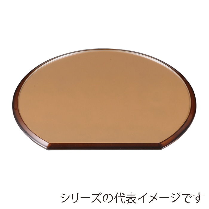 福井クラフト 宴半月両面盆 裏乱引 尺3 銀透渕べっ甲/黒塗 15005440 1枚(ご注文単位1枚)【直送品】