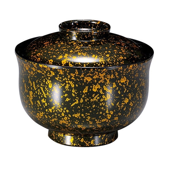 福井クラフト 耐熱小吸椀　羽反一口椀　蓋親セット 青津軽　内黒 31005930 1個（ご注文単位1個）【直送品】