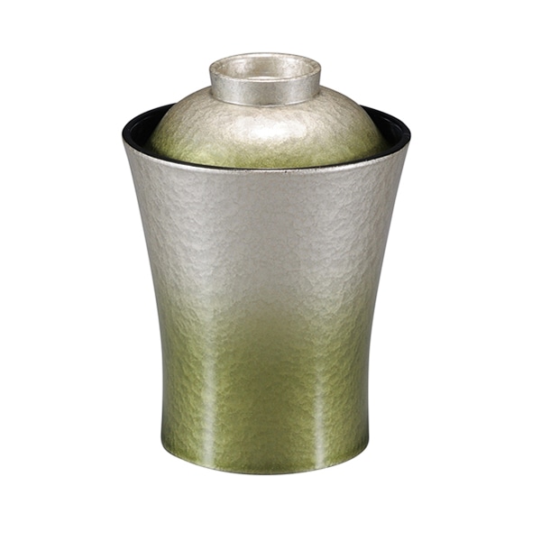 福井クラフト 箸洗い椀 竹泉箸洗椀 銀/緑アクア 内黒 31007090 1個(ご注文単位1個)【直送品】