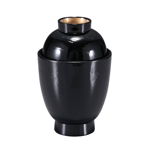 福井クラフト 箸洗い椀　つぼね木目小吸椀　蓋親 黒高台　内金 31007175 1個（ご注文単位1個）【直送品】