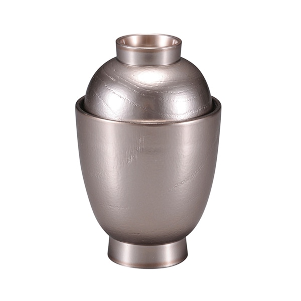 福井クラフト 箸洗い椀　つぼね木目小吸椀　蓋親 銀透き　内黒 31007180 1個（ご注文単位1個）【直送品】