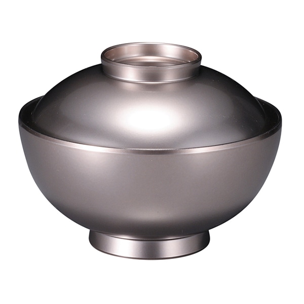 福井クラフト 耐熱仙才雑煮椀　4.5寸　蓋親セット 総銀透き 31006800 1個（ご注文単位1個）【直送品】