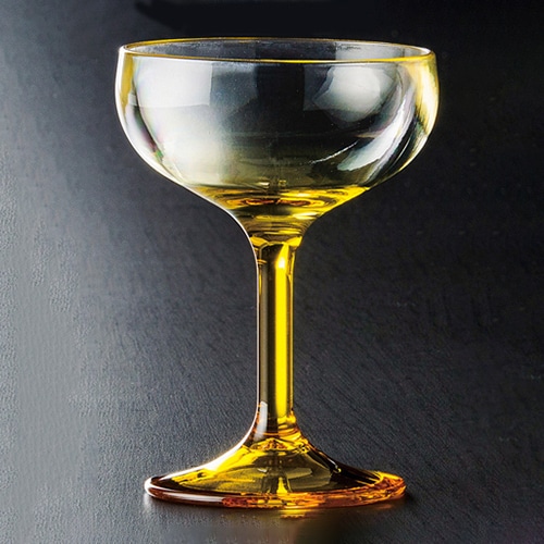 福井クラフト デザートカップ トライタンシャンパングラス イエローボカシ 75006630 1個(ご注文単位1個)【直送品】