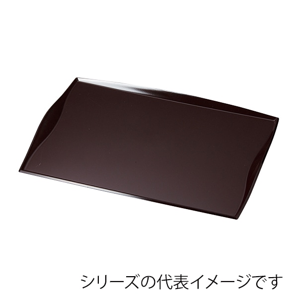 福井クラフト 長角トレー　耐熱　尺5　渕付ウェーブトレー 新溜SL 15066680 1枚（ご注文単位1枚）【直送品】